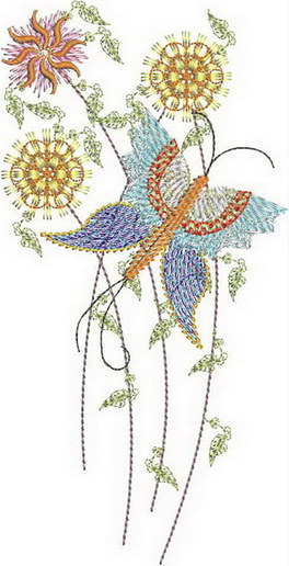 Waters of Spring Machine Embroidery Designs by Stitchingart