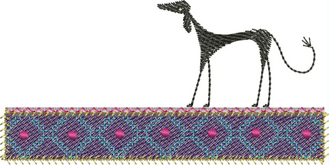 Dogs Machine Embroidery Design
