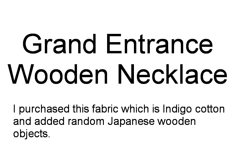 Grand Entrance Machine Embroidery Designs. Wooden style necklace. Jewellery necklace by Stitchingart. Artistic pattern.