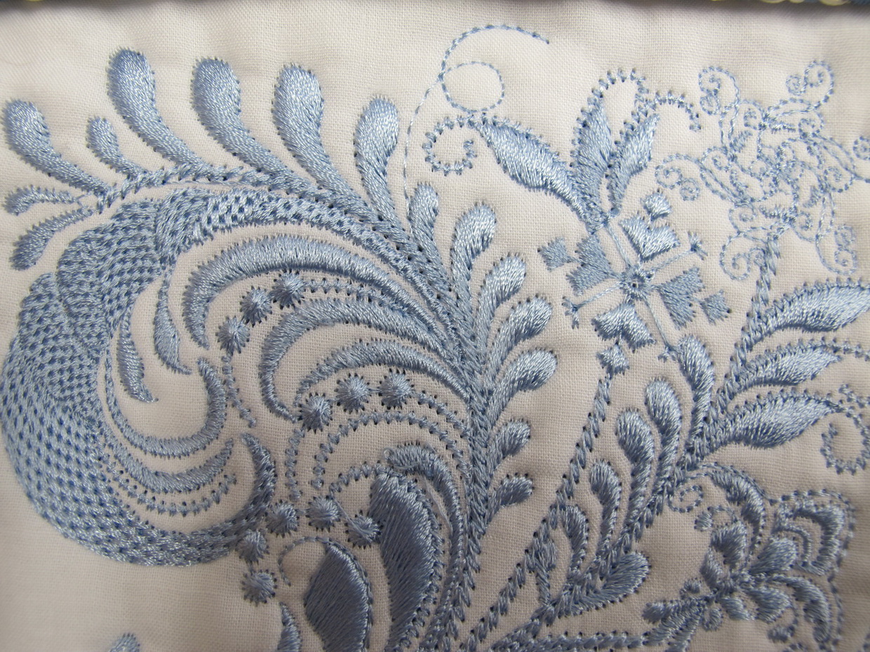 It's Nice Machine Embroidery Designs by Stitchingart. Artistic flower Pattern Cushion