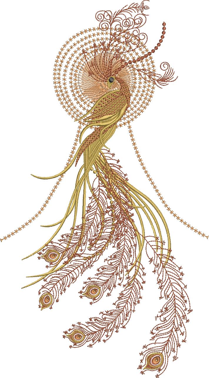 Mayil Machine Embroidery Designs by Stitchingart.