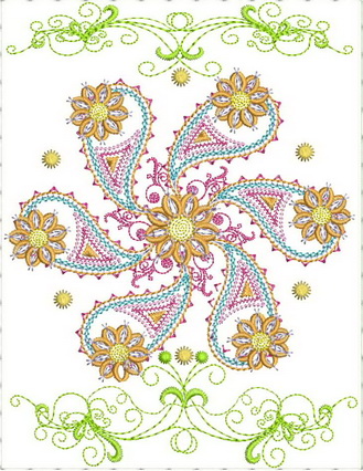 Paisley Machine Embroidery Designs