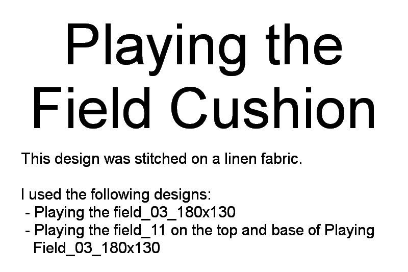 Playing the Field Machine Embroidery Designs