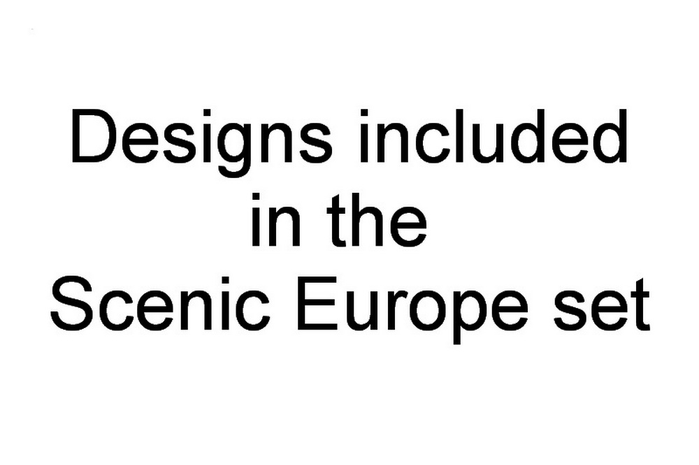 Scenic Europe Machine Embroidery Designs