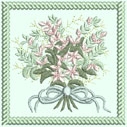Fancy Flowers Machine Embroidery Design Instructions