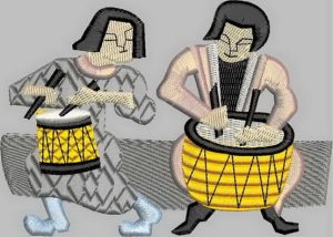 Twelve drummers drumming