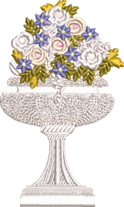 Devine Giselle, machine embroidery designs, ballet, tutu, floral, flowers, bouqet, roses, flower pot, decorative, artistic, bag, handbag, wall hanging, home decor, topiary