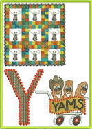 Y, yack, yam abc, alphabet, wall hanging, machine embroidery designs