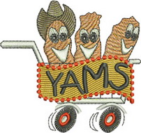 Y, yack, yam abc, alphabet, wall hanging, machine embroidery designs