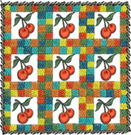 C, cherry, cow, abc, alphabet, wall hanging, machine embroidery designs