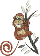 M, mushroom, monkey, abc, alphabet, wall hanging, machine embroidery designs