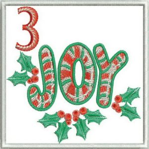 holly, joy, Advent calendar, christmas, machine embroidery designs, holiday, wall hanging, decorations