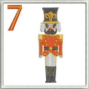 nutcracker, soldior, Advent calendar, christmas, machine embroidery designs, holiday, wall hanging, decorations