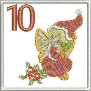 elf, fairy,Advent calendar, christmas, machine embroidery designs, holiday, wall hanging, decorations