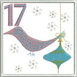 bird, christmas decorations, snowflakes, Advent calendar, christmas, machine embroidery designs, holiday, wall hanging, decorations