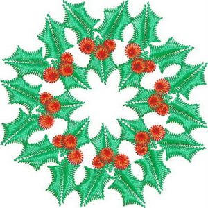 holly, wreath, Advent calendar, christmas, machine embroidery designs, holiday, wall hanging, decorations