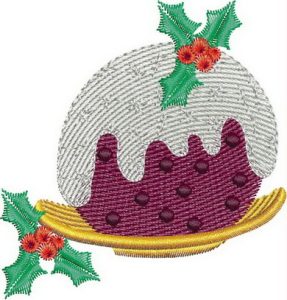 plumb pudding, christmas pudding, holly, Advent calendar, christmas, machine embroidery designs, holiday, wall hanging, decorations