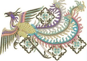 Beijing, oriental, asian, dragon, cushion, artistic, machine embroidery designs, floral, flowers, coat, clothing, skirt