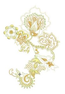 floral machine embroidery designs, artistic, clothing