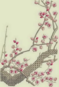 Blossoms of the Orient, machine embroidery designs, geisha, japanese, kimono, cushion, birds, blossom trees, asian, japanese, wall hanging, purse, bag, quilt, bridge, egret, bamboo, fan, phoenix, plumb tree