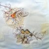 japanese, blossom, tree, bird, bird cage, flowers, floral, cushion, clothing, t-shirt, machine embroidery designs