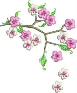 japanese, blossom, tree, bird, bird cage, flowers, floral, cushion, clothing, t-shirt, machine embroidery designs