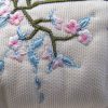 japanese, blossom, tree, bird, bird cage, flowers, floral, cushion, clothing, t-shirt, machine embroidery designs