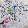 japanese, blossom, tree, bird, bird cage, flowers, floral, cushion, clothing, t-shirt, machine embroidery designs