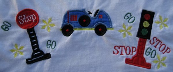 boys toys, machine embroidery designs, vintage car, car, stop sign, go sign, traffic lights, flowers, tree, dump truck, truck, childrens designs