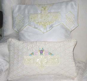 Chantalle, machine embroidery designs, cushion, homewares, floral, artistic, pretty