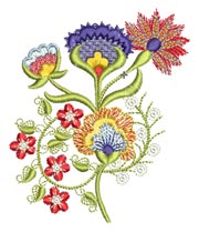 Charlotte, machine embroidery designs, cushion, floral, pots, beautiful