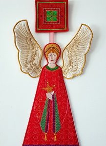 Christmas, machine embroidery designs, angel, decorations, wall hangings, artistic, decorative, birds, home decor