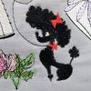 City Slicker, machine embroidery designs, fashion, ladies, bird cage, bird, bag, umbrela, eifell tower, poodle, star, moon, flower, rose, floral, clothing