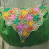 Colour burst, machine embroidery designs, bag, flowers, floral, tablet mat, place mat, artistic, decorative