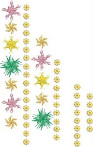 Colour burst, machine embroidery designs, bag, flowers, floral, tablet mat, place mat, artistic, decorative