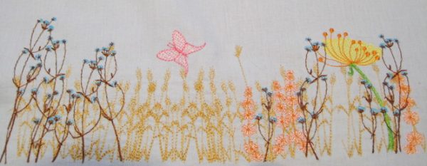 Country charm, machine embroidery designs, flowers, floral, butterfly, country fields, clothing, picture frame