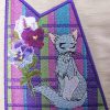 Crazy Patch 2, machine embroidery designs, floral, flowers, decorative, artistic, birds, leaves, branches, dragon, swirls, bow, cat, violet, bee, star, blue bird, posies, cushion, home decor