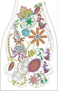 Cuddles the Cat, machine embroidery designs, cat, artistic, decorative, door stopper, pets, floral, flowers, funky, fun