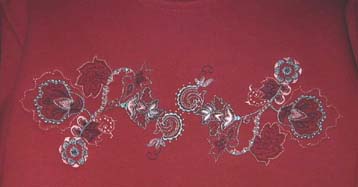 floral machine embroidery designs, artistic, clothing