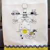 Delicious, machine embroidery designs, apple, lemon, cherry, cherries, chef, rooster, chicken, ladies, toaster, scales, bowls, mix master, coffee, milk jug, mug, cup, happy lady, cake, enjoy life its delicious, vintage, oven, child, cooking, happy, wall hanging, place mat, tea towel, kitchen, homewares