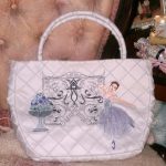 Devine Giselle, machine embroidery designs, ballet, tutu, floral, flowers, bouqet, roses, flower pot, decorative, artistic, bag, handbag, wall hanging, home decor