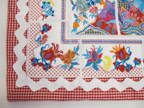 Down to Earth, machine embroidery designs, wall hanging, home decor, clothing, top, shirt, floral, flowers, patterns, quilt, artistic, decorative, colourful, pretty