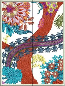 Down to Earth, machine embroidery designs, wall hanging, home decor, clothing, top, shirt, floral, flowers, patterns, quilt, artistic, decorative, colourful, pretty