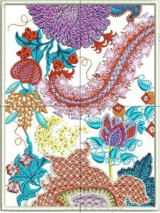 Down to Earth, machine embroidery designs, wall hanging, home decor, clothing, top, shirt, floral, flowers, patterns, quilt, artistic, decorative, colourful, pretty