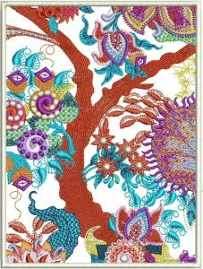 Down to Earth, machine embroidery designs, wall hanging, home decor, clothing, top, shirt, floral, flowers, patterns, quilt, artistic, decorative, colourful, pretty