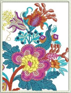 Down to Earth, machine embroidery designs, wall hanging, home decor, clothing, top, shirt, floral, flowers, patterns, quilt, artistic, decorative, colourful, pretty