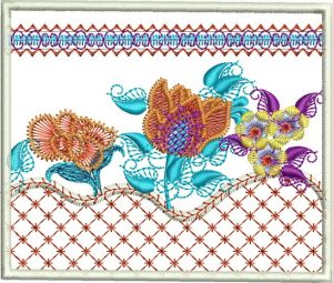 Down to Earth, machine embroidery designs, wall hanging, home decor, clothing, top, shirt, floral, flowers, patterns, quilt, artistic, decorative, colourful, pretty