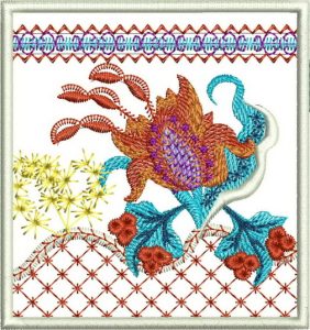 Down to Earth, machine embroidery designs, wall hanging, home decor, clothing, top, shirt, floral, flowers, patterns, quilt, artistic, decorative, colourful, pretty