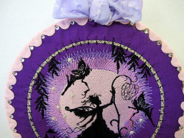 Dream Moon Fairies, machine embroidery designs, fairy, mushroom, leaves, stars, moon, tooth fairy, cushion, wall hanging