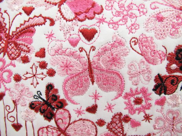 Earth Dance, machine embroidery designs, butterfly, butterflies, flowers, artistic, pretty, love hearts, blue bird, wall hanging, bag, mug rug, place mat, pretty, girly